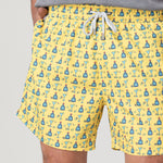 Traje De Baño Fibras Recicladas Hombre Izam Amarillo Rockford