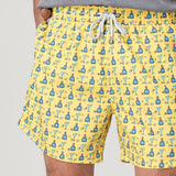 Traje De Baño Fibras Recicladas Hombre Izam Amarillo Rockford