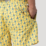 Traje De Baño Fibras Recicladas Hombre Izam Amarillo Rockford