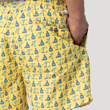 Traje De Baño Fibras Recicladas Hombre Izam Amarillo Rockford