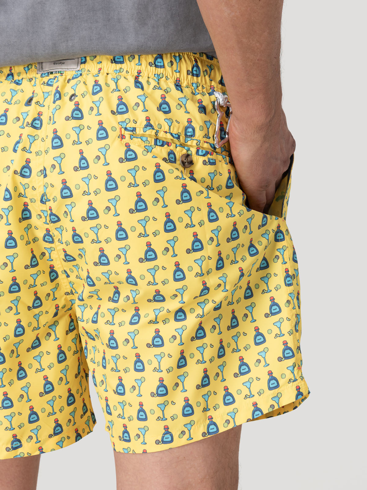 Traje De Baño Fibras Recicladas Hombre Izam Amarillo Rockford
