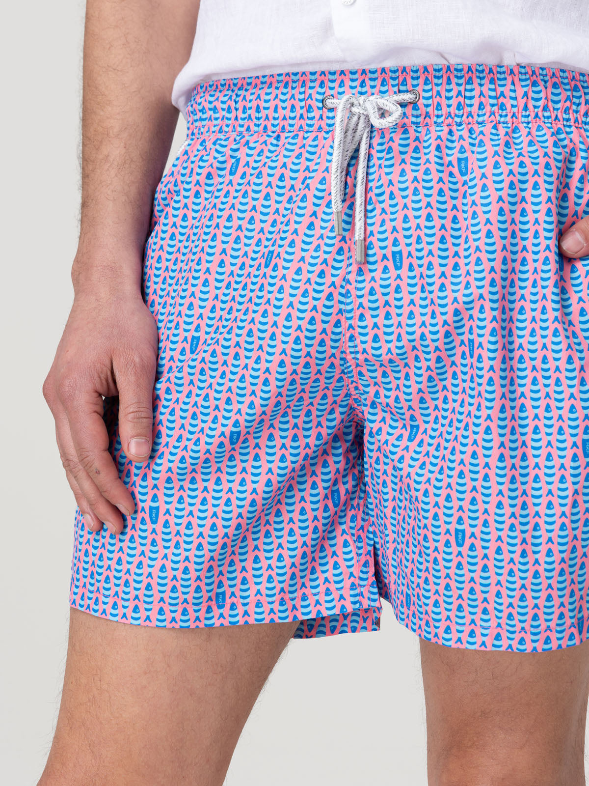 Traje De Baño Fibras Recicladas Hombre Izam Rosado Rockford
