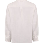 Camisa Lino Orgánico Hombre Claslinen Blanco Rockford