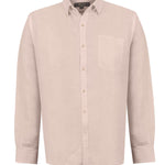 Camisa Lino Orgánico Hombre Claslinen Café Rockford
