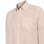 Camisa Lino Orgánico Hombre Claslinen Café Rockford
