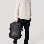 Camisa Lino Orgánico Hombre Claslinen Café Rockford