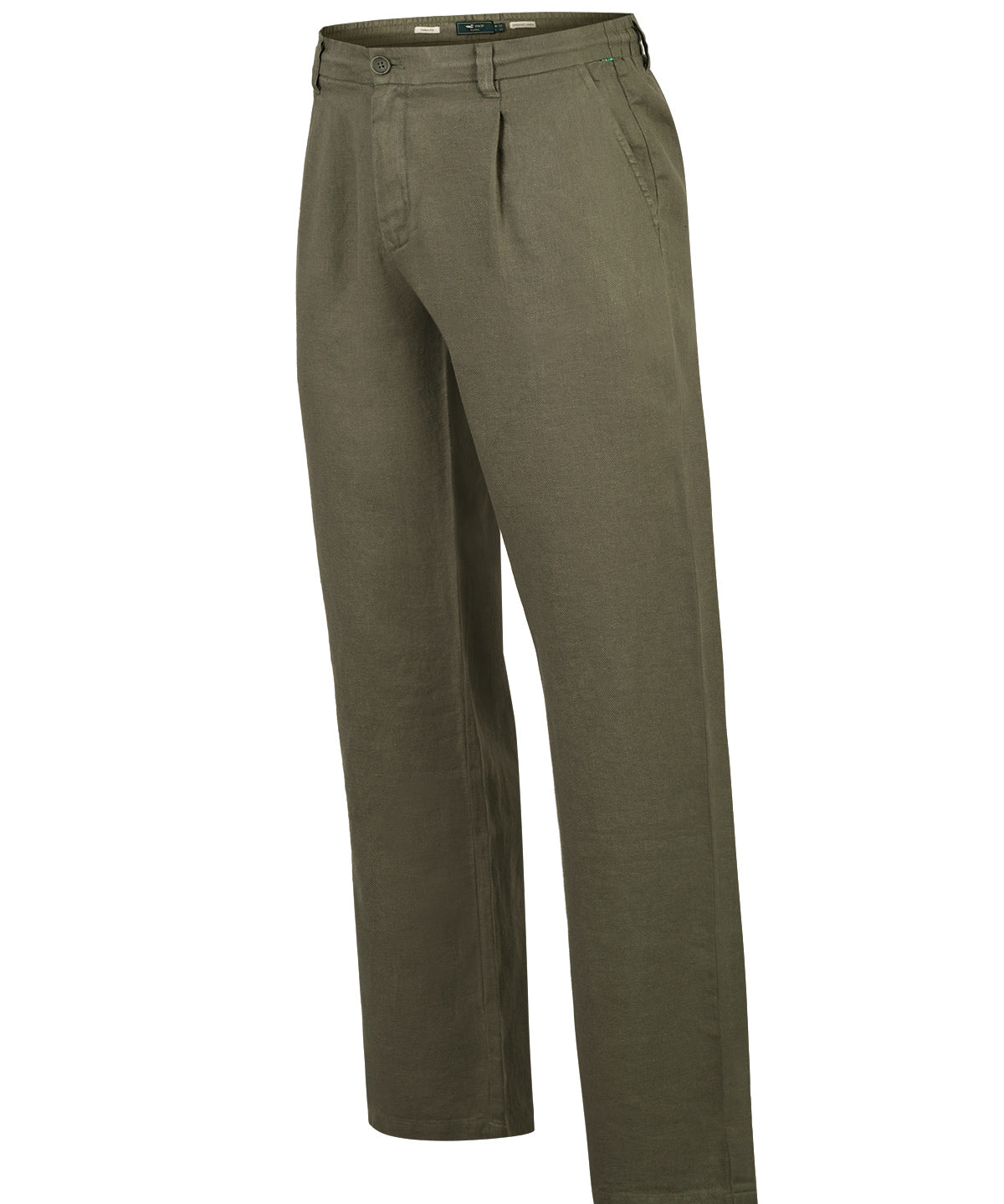 Pantalón Lino Orgánico Hombre Capri Verde Rockford