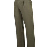 Pantalón Lino Orgánico Hombre Capri Verde Rockford