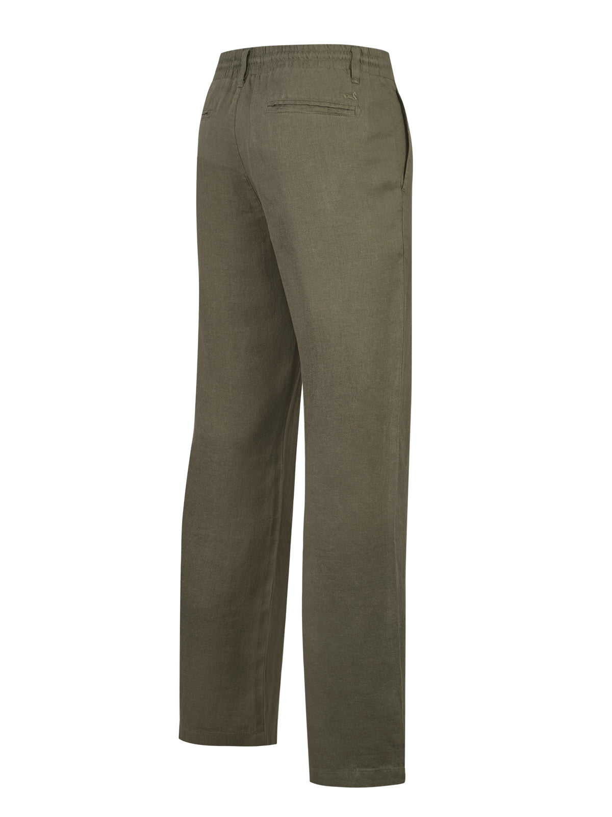Pantalón Lino Orgánico Hombre Capri Verde Rockford