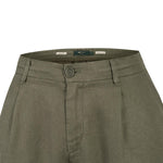 Pantalón Lino Orgánico Hombre Capri Verde Rockford