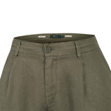 Pantalón Lino Orgánico Hombre Capri Verde Rockford