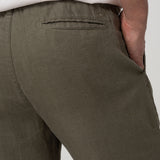 Pantalón Lino Orgánico Hombre Capri Verde Rockford