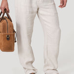 Pantalón Lino Orgánico Hombre Capri Beige Rockford