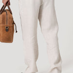 Pantalón Lino Orgánico Hombre Capri Beige Rockford