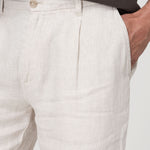 Pantalón Lino Orgánico Hombre Capri Beige Rockford