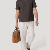 Pantalón Lino Orgánico Hombre Capri Beige Rockford