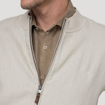 Chaqueta Lino Orgánico Hombre Velin Beige Rockford