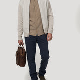 Chaqueta Lino Orgánico Hombre Velin Beige Rockford