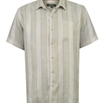 Camisa Lino Orgánico Hombre Duna Café Rockford