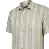 Camisa Lino Orgánico Hombre Duna Café Rockford