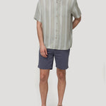 Camisa Lino Orgánico Hombre Duna Café Rockford