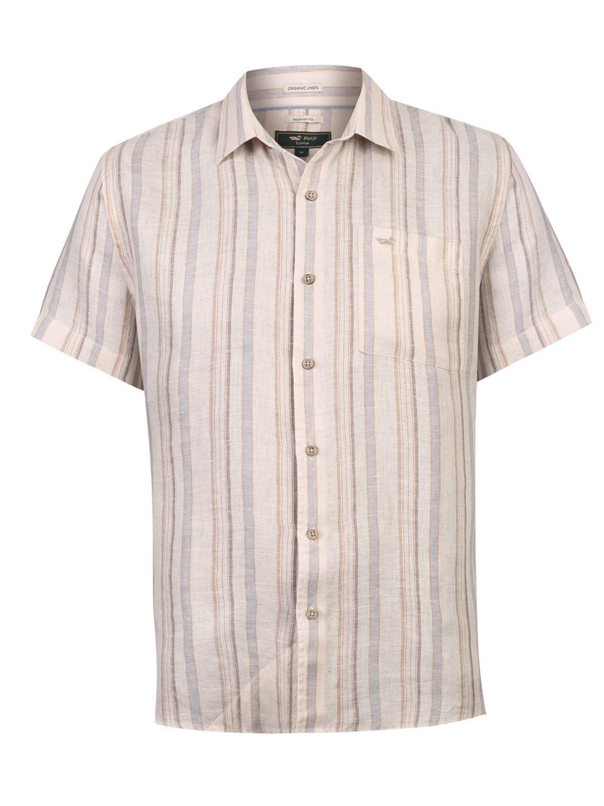 Camisa Lino Orgánico Hombre Duna Beige Rockford
