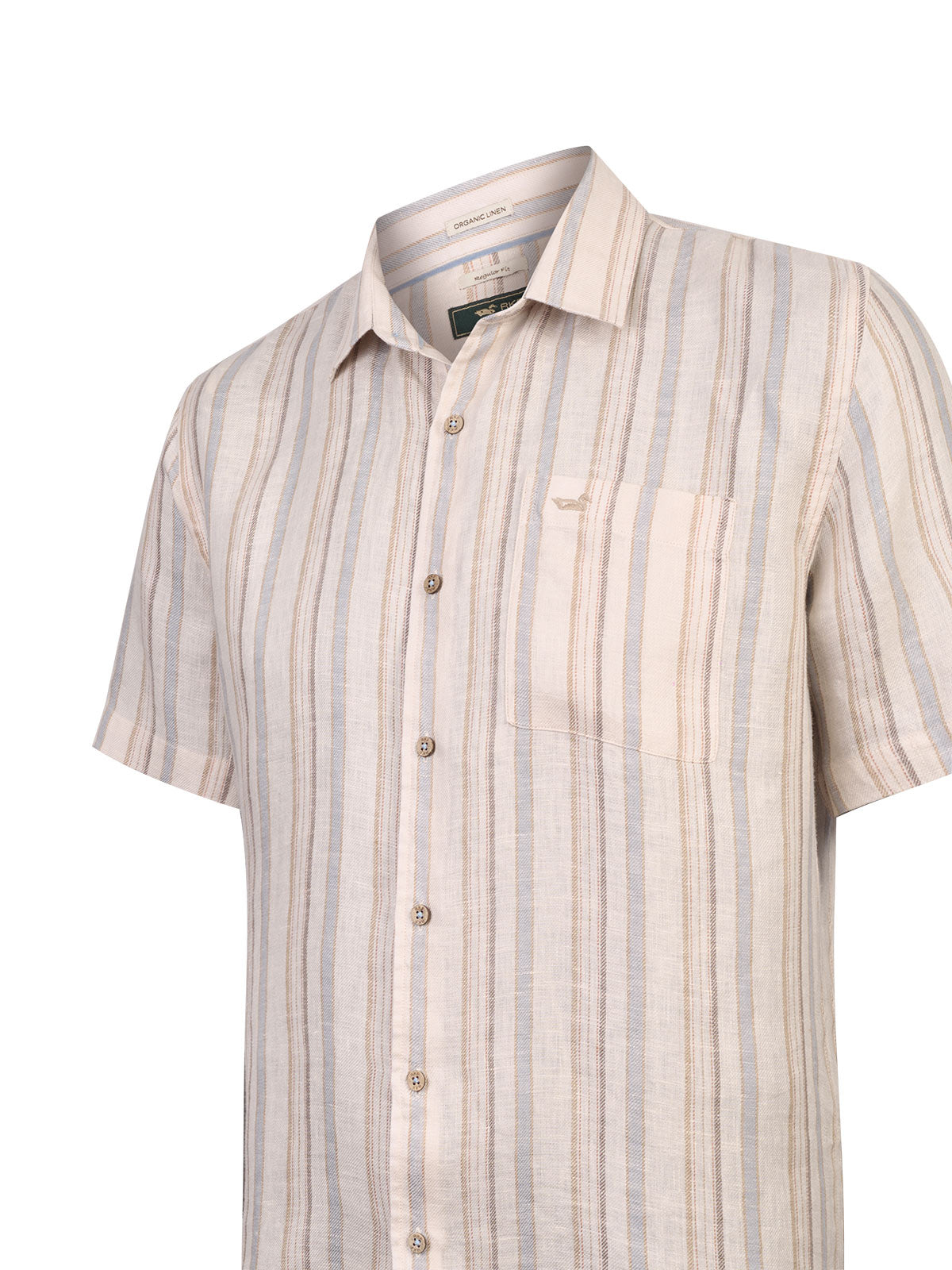 Camisa Lino Orgánico Hombre Duna Beige Rockford