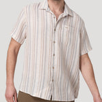 Camisa Lino Orgánico Hombre Duna Beige Rockford
