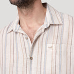 Camisa Lino Orgánico Hombre Duna Beige Rockford