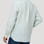 Camisa Lino Orgánico Hombre Linentext Verde Rockford
