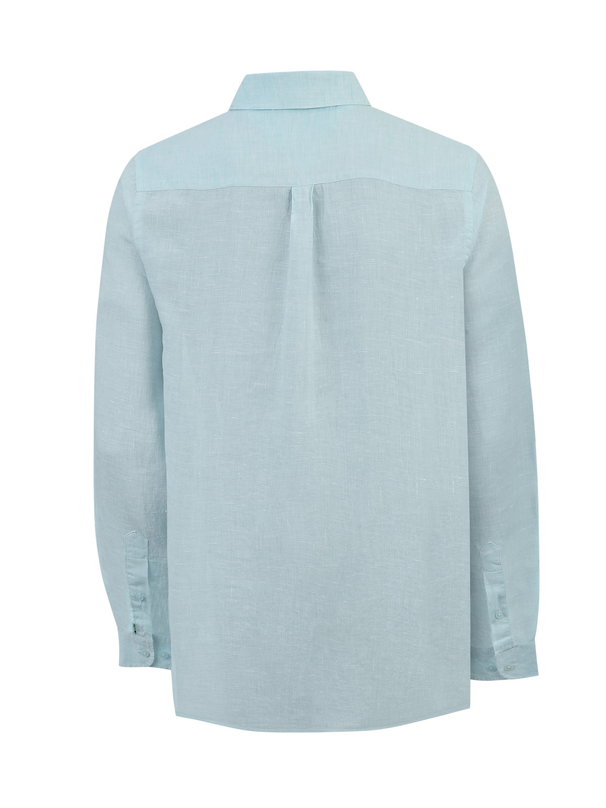 Camisa Lino Orgánico Hombre Linentext Celeste Rockford