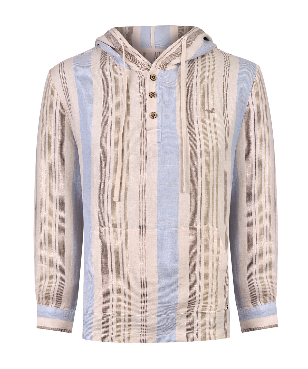 Polerón Lino Orgánico Hombre Linen Multicolor Rockford