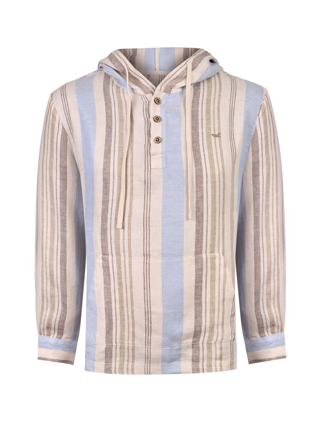 Polerón Lino Orgánico Hombre Linen Multicolor Rockford