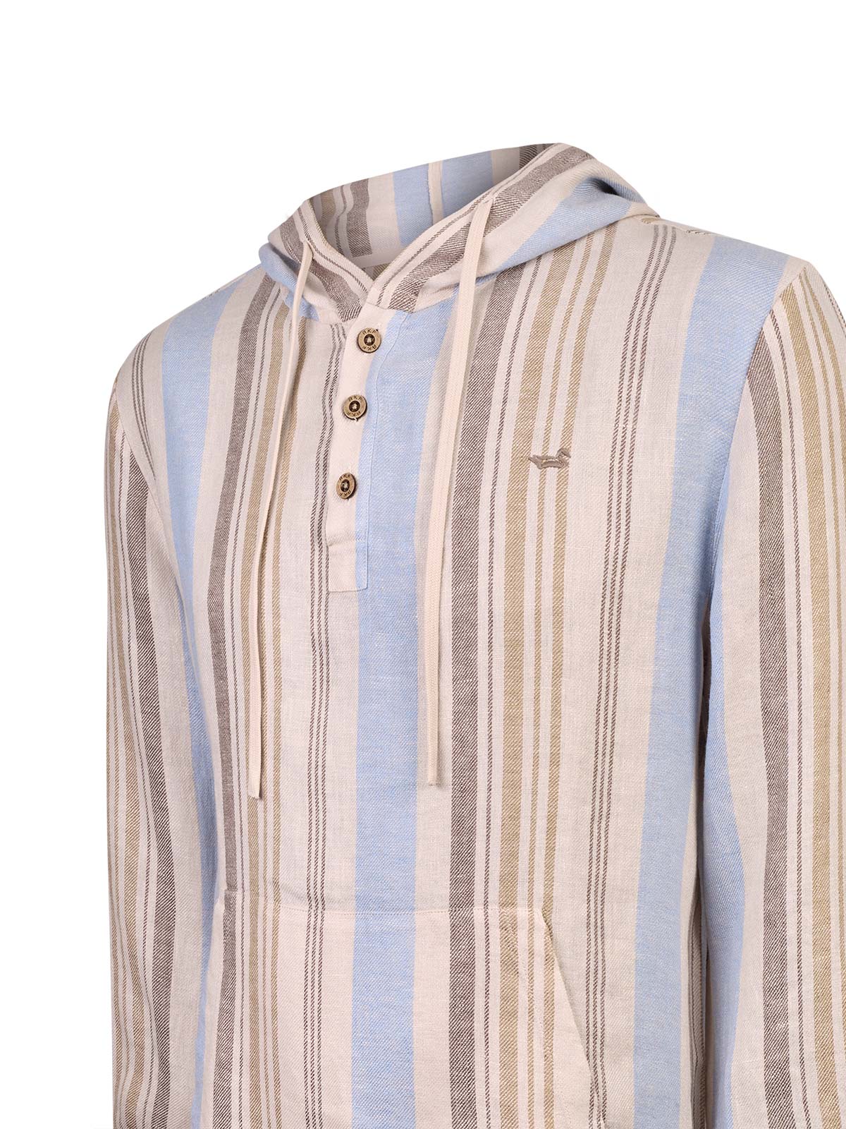 Polerón Lino Orgánico Hombre Linen Multicolor Rockford