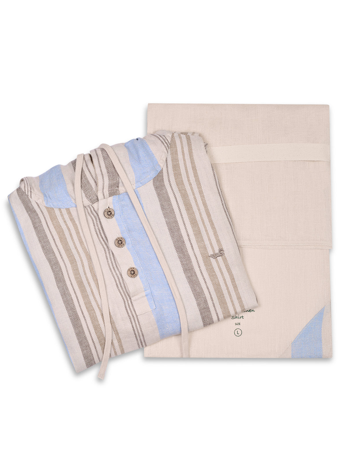 Polerón Lino Orgánico Hombre Linen Multicolor Rockford