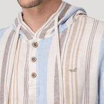 Polerón Lino Orgánico Hombre Linen Multicolor Rockford