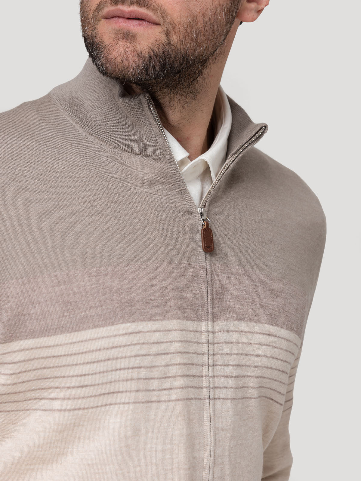 Sweater Cashmere Hombre Amalfi Beige Rockford