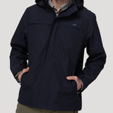 Impermeable Fibras Recicladas Hombre Rain Azul Rockford