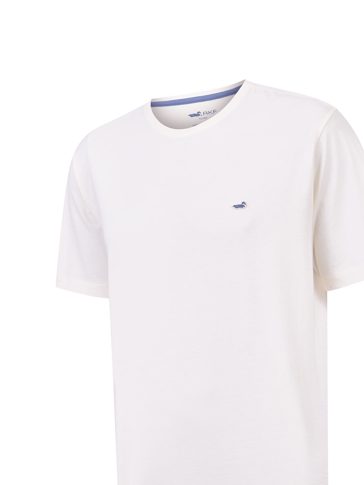 Polera Algodón Orgánico Hombre Basic Blanco Rockford