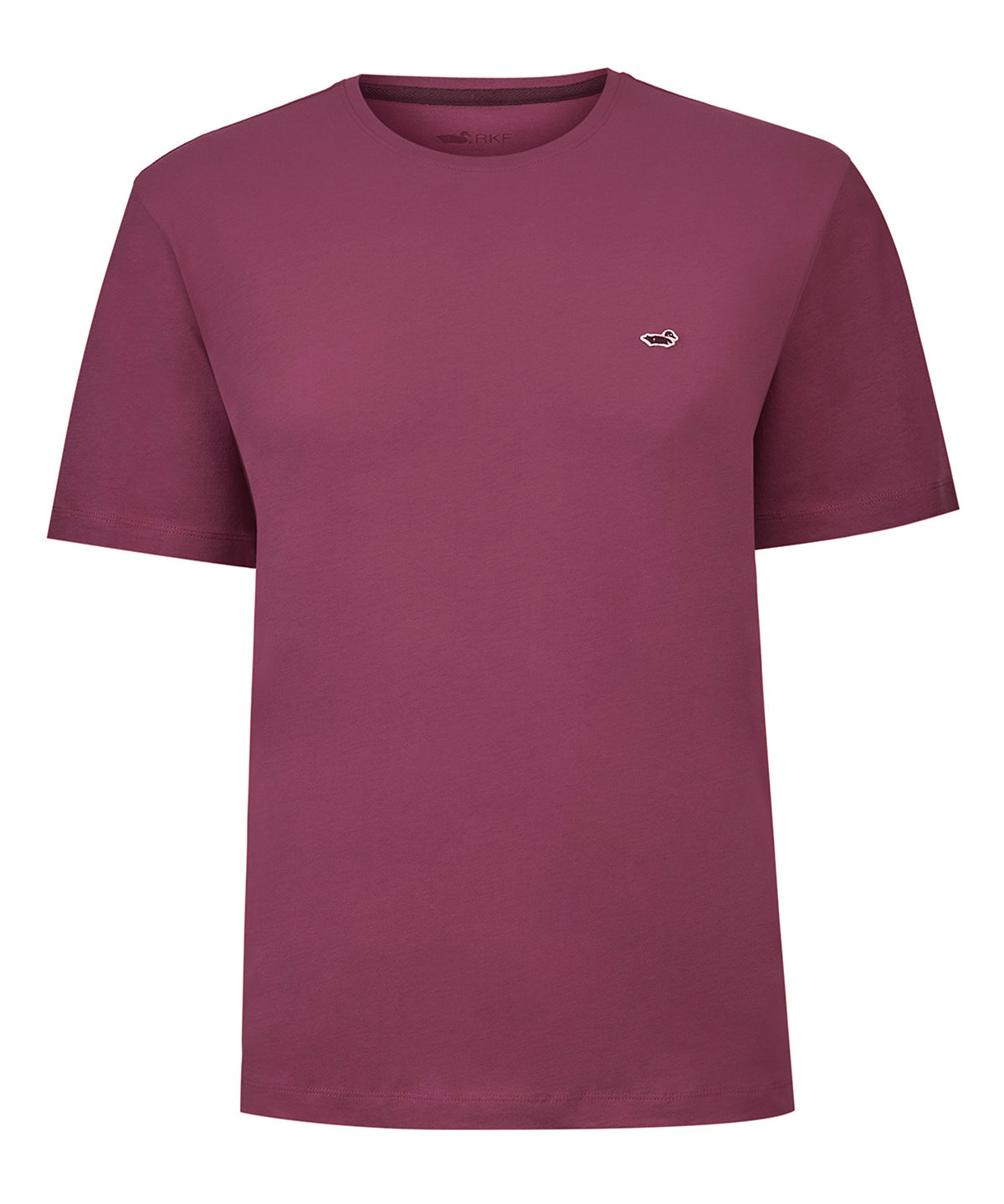 Polera Algodón Orgánico Hombre Basic Burdeo Rockford