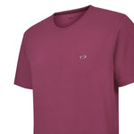 Polera Algodón Orgánico Hombre Basic Burdeo Rockford