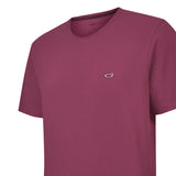 Polera Algodón Orgánico Hombre Basic Burdeo Rockford