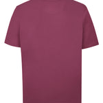 Polera Algodón Orgánico Hombre Basic Burdeo Rockford
