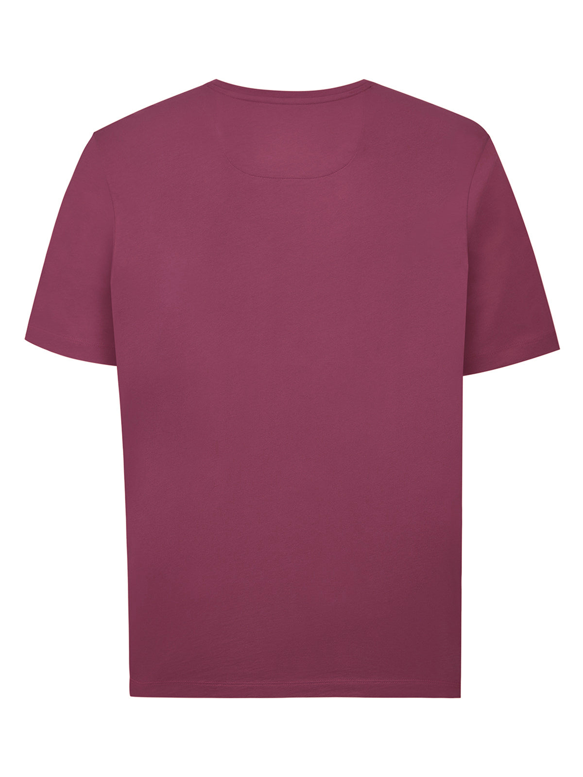 Polera Algodón Orgánico Hombre Basic Burdeo Rockford