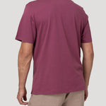 Polera Algodón Orgánico Hombre Basic Burdeo Rockford