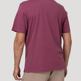 Polera Algodón Orgánico Hombre Basic Burdeo Rockford