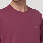 Polera Algodón Orgánico Hombre Basic Burdeo Rockford