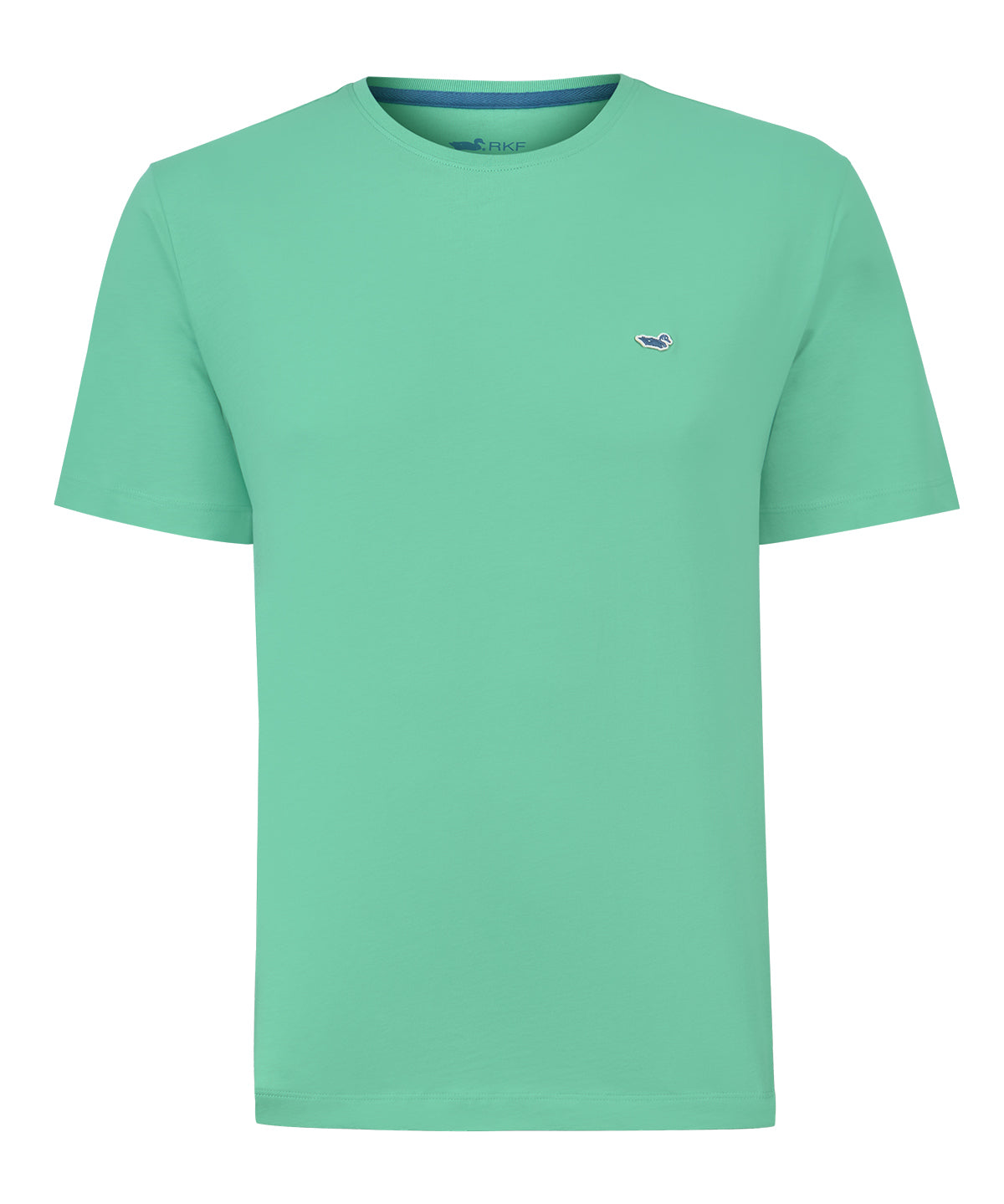 Polera Algodón Orgánico Hombre Basic Verde Rockford