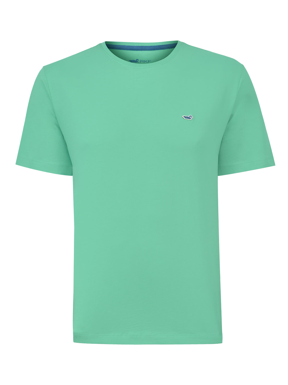Polera Algodón Orgánico Hombre Basic Verde Rockford