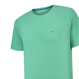 Polera Algodón Orgánico Hombre Basic Verde Rockford